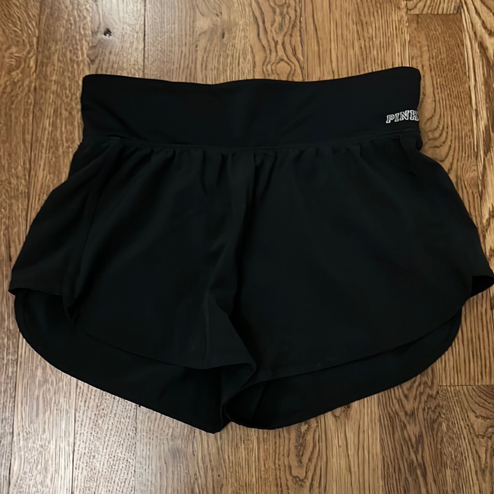 Pink Victoria’s Secret running shorts